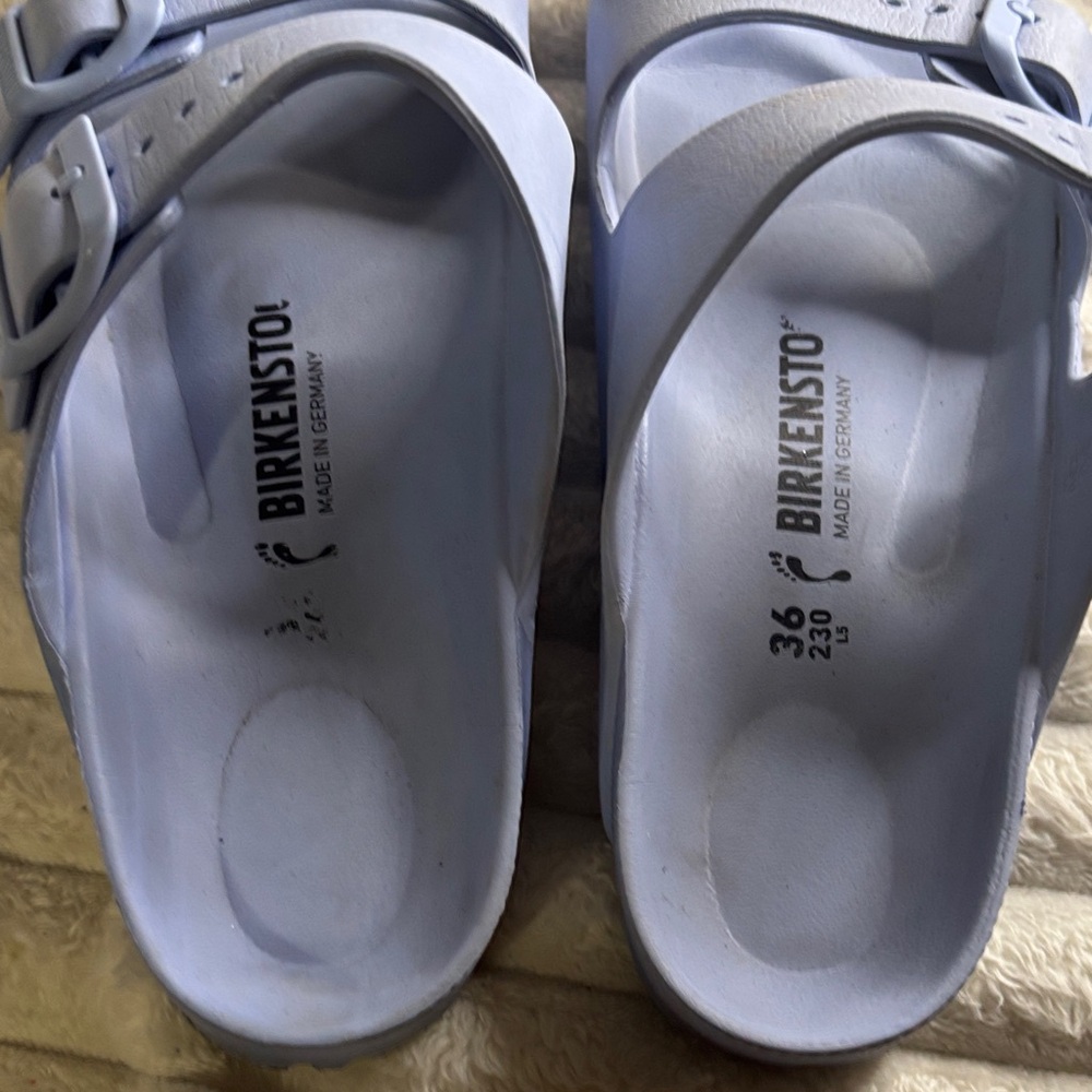 Birkenstock Sky Blue Double Strap Sandals - Picture 3 of 5